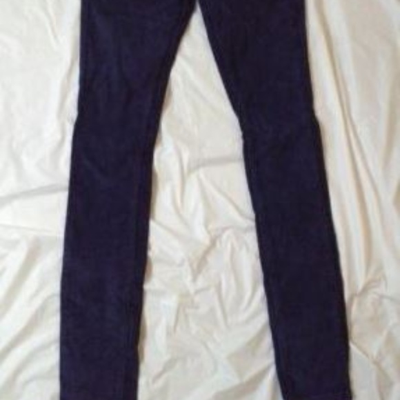 Free People Peacock Blue Low-rise Skinny Sz 24 - Picture 7 of 8